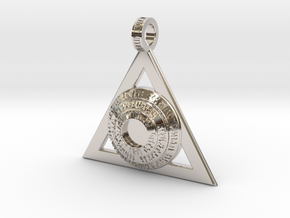 Azorius Pendant Redesign in Rhodium Plated Brass