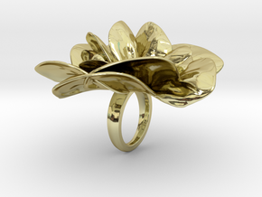  Original Flower  in 18k Gold Plated Brass
