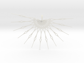 Clockwork Fan in White Natural Versatile Plastic: d00
