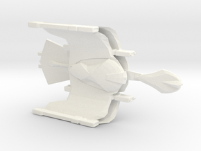 Romulan King Condor Battleship in White Smooth Versatile Plastic