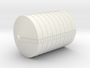 1/64 Large Silo in White Natural Versatile Plastic: 1:32