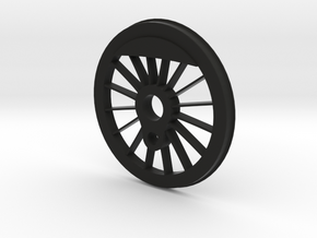 4-6-4 Drive Wheel - Gauge 1 (1/32) in Black Natural Versatile Plastic: 1:32
