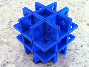 Shapes! in Blue Processed Versatile Plastic
