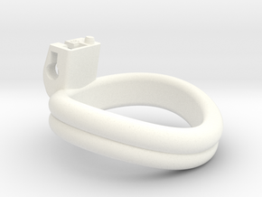 Cherry Keeper Ring G2 - 48mm Double in White Processed Versatile Plastic