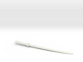 Katana letter opener in White Natural Versatile Plastic