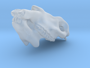 Horse Skull Face Plate in Clear Ultra Fine Detail Plastic