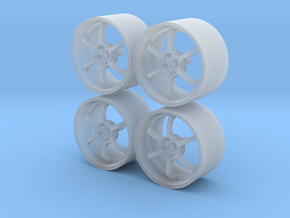 1/24 - 18'' Advan RG-D - modell car wheel (male) in Clear Ultra Fine Detail Plastic