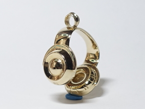 Pendant Headphones in Polished Brass