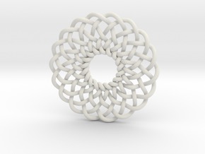 Celtic Knots 02 in White Natural Versatile Plastic