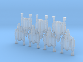 Father Jetpacks (x7) in Clear Ultra Fine Detail Plastic