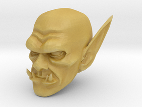 orc head 1 in Tan Fine Detail Plastic