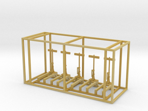 US Switch Stand Z Scale in Tan Fine Detail Plastic