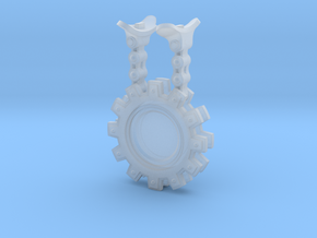 Cog (Filled) - Crotch Banner in Clear Ultra Fine Detail Plastic