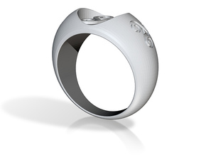 bague triskell in Polished Silver