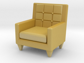 1:48 Sixties Armchair in Tan Fine Detail Plastic
