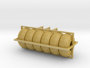 1/64 Balloon tires S scale in Tan Fine Detail Plastic