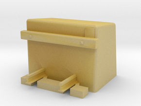Betonprellbock mit Gleisende Buffer Stop in Tan Fine Detail Plastic
