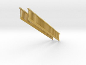 1/64 Railing Stair s scale in Tan Fine Detail Plastic