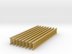 1/64 Railing Deck s scale in Tan Fine Detail Plastic