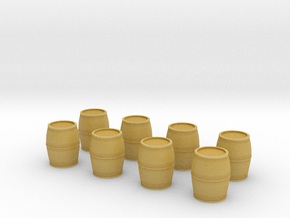 N Scale Barrels in Tan Fine Detail Plastic