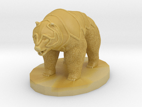 Armored Bear in Tan Fine Detail Plastic