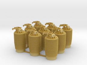 16th Clerget Cylinders in Tan Fine Detail Plastic