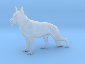 German Shepard (1/24 scale) in Clear Ultra Fine Detail Plastic