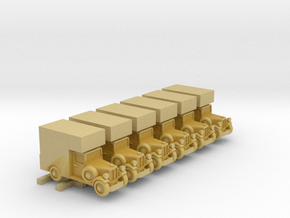 1930s Delivery Truck (6mm, x 6) in Tan Fine Detail Plastic