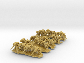 Alien Bug Claw Swarm on 40x12mm Bases (for 8mm) in Tan Fine Detail Plastic