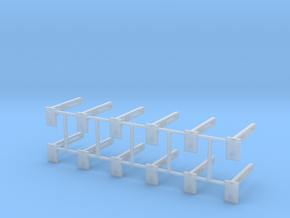 N scale RDG handrail stanchions in Clear Ultra Fine Detail Plastic