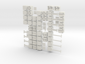 1x2xn set in White Natural Versatile Plastic