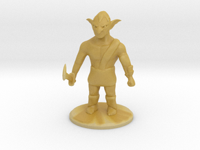 D&D Goblin Mini in Tan Fine Detail Plastic