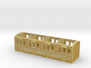 Red Composite Coach N Gauge  in Tan Fine Detail Plastic