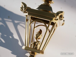 A Candle in the Dark ✦ Single Lantern Pendant in Polished Brass