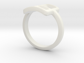 Neda''s Ring in White Natural Versatile Plastic