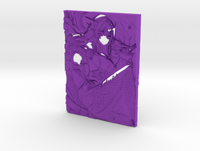 Allyra Aaina Kawieshan Warriors 3D Print in Purple Processed Versatile Plastic