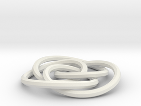 small cycloidal knot in White Natural Versatile Plastic