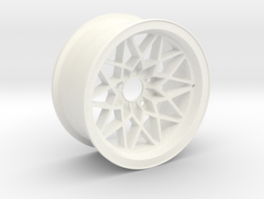 Pontiac Trans Am Snowflake Rim in White Smooth Versatile Plastic
