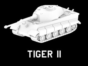 Tiger II in White Natural Versatile Plastic: 1:220 - Z