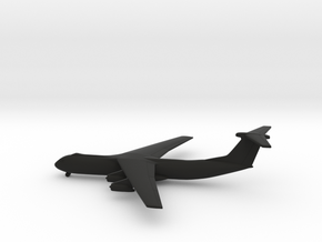 Lockheed C-141B Starlifter in Black Natural Versatile Plastic: 1:600