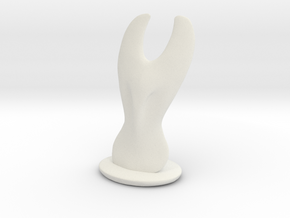 Queen Piece in White Natural Versatile Plastic