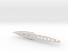 Kunai Throwing Knife_v3 in White Natural Versatile Plastic
