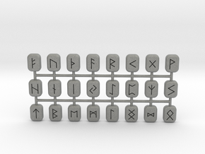 Miniature Rune Set in Gray PA12