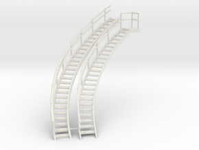 model 42 staircase 2 ring in White Natural Versatile Plastic