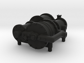 G Scale Air Compressor in Black Natural Versatile Plastic