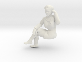 UHURA SITTING 03 - TOS Bridge Crew in White Natural Versatile Plastic: 1:32