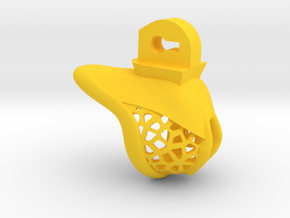 KB3D PicoCage V4  Voronoi/hybrid  in Yellow Smooth Versatile Plastic