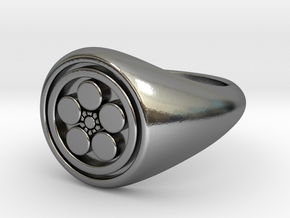 Signet Ring Aly Logo _STL in Polished Silver