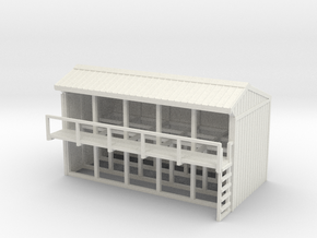 N Scale Small Lumber Shed in White Natural Versatile Plastic