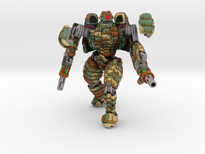 Mech suit with twin weapons (5) in Full Color Sandstone